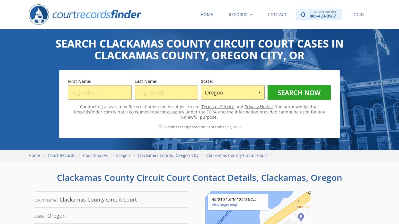 Clackamas County Circuit Court Case Search - RecordsFinder